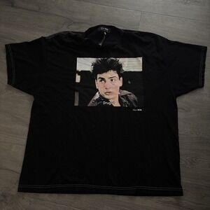 Skim Milk Charlie Sheen T-shirt Size XL Mens black short sleeve